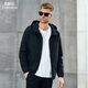英爵倫（Enjeolon）易打理沖鋒連帽夾克男士春秋季新款潮流痞帥防風(fēng)休閑百搭外套上衣 黑色 M  (推薦110-120斤)