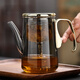 六祥 LOOK SHINE磁吸式泡茶壺無(wú)桿玻璃內膽過(guò)濾沖茶器茶水分離飄逸杯辦公室泡茶杯 【750ml】透灰 磁吸飄逸杯
