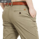 JEEP SPIRIT休閑褲男2025年新品直筒寬松休閑褲子中青年男士彈力百搭長(cháng)褲子 A872卡其 34