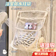 SEVENMOONS浴室防水袋收納袋學(xué)生宿舍衛生間門(mén)后掛衣袋裝衣物澡堂防濕透明袋 白色 大號【可放手機】