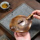 婉君壺荷葉柴燒茶壺手工刻畫(huà)宜興紫砂壺龍骨金砂工堂茶具家用泡茶壺410c 荷花 410ml