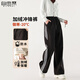 自由系加絨工裝褲女秋季新款2025防風(fēng)防水登山褲闊腿休閑運動沖鋒褲子
