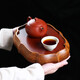 萬(wàn)壺園 電木茶盤托盤家用小茶臺(tái)電膠木儲(chǔ)水式壺承功夫茶具配件茶道零配