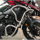 GSADV適用于鈴木DL250保險杠護杠不銹鋼改裝三箱架摩托車(chē)豪配爵件 鈴木dl250升級款銀上下護杠