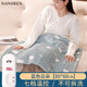 南極人（Nanjiren） 電熱蓋毯小型蓋腿腳電加熱護(hù)膝暖身毯披毛毯發(fā)熱被子辦公室家用 藍(lán)天白云【80*60】7擋-不可拆洗