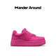 WANDER AROUND漫行｜CYCLE 23秋冬新款 弗洛伊德 厚底休閑板鞋女 玫紅色 單層 39
