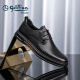 金利来（goldlion）男鞋商务休闲鞋冲孔透气凉鞋舒适耐磨皮鞋G508320203AAD黑色40