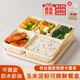 沉弗可降解一次性餐盒分格飯盒環(huán)保外賣打包盒加厚玉米淀粉食品級(jí)帶蓋 H528五格200個(gè)帶蓋【1500ml】