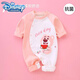 迪士尼（Disney）新生嬰兒衣服男女寶寶純棉連體衣服春秋滿(mǎn)月超萌長(cháng)袖冬哈衣幼外出 A類(lèi)草莓熊 73 4-6個(gè)月 14-19斤寶寶