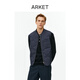 ARKET男裝 絎縫拉鏈背心馬甲棉服深藍(lán)色春秋0989408002 深藍(lán)色 XL 180/116A