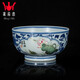 鐘家窯茶杯景德鎮純手繪青花斗彩柴窯花卉開(kāi)窗主人杯個(gè)人功夫茶杯 【荷花梅花款】