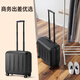 米菲迪小號行李箱16英寸短途拉桿箱18英寸商務(wù)出差旅行箱男女登機箱密碼 黑色（有電腦隔層） 16寸（豎款）