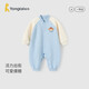 童泰（TONGTAI）嬰兒連體春秋寶寶衣服兒童休閑外出爬服TS41Q087-DS藍色90cm