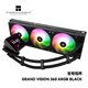 Thermalright(利民)GRAND VISION 360 ARGB BLACK  蒼穹視界3.4英寸液晶屏一體式水冷散熱器GV360 ARGB BLACK 