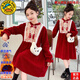 G.DUCKKIDS品牌女童紅色連衣裙2025新款秋冬拜年服女寶兒童大童過年喜慶衣服 特價(jià)紅色年服裙【收藏加購(gòu)送包包】  130 特價(jià)cm