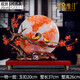 瑪朵維汀 中式天然紅花冰玉石高檔擺件銅玉石平安扣高端禮品電視柜酒柜裝 喜上枝頭臻品銅玉擺件-R20013