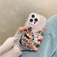 鑒百伊 鏡面粉色英文愛心適用iPhone15手機(jī)殼蘋果14promax硅膠軟殼13/12全包防摔小眾 鏡面-happy愛心笑臉 iPhone 15