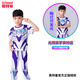 ULTRAMAN禮物奧特曼衣服賽羅兒童發(fā)光T短袖防蚊褲小男孩女童夏季超人套裝t 無(wú)限賽羅 120