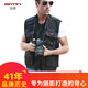 馬田專業(yè)級(jí)別攝影馬甲印字定制多口袋夏季戶外男女導(dǎo)演記者攝影師工作背心網(wǎng)眼透氣高端適用尼康佳能 黑色XXL碼（230斤以下）