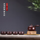 云禪尚陶唐羽西施壺宜興紫砂壺純手工壺大紅袍家用茶壺套裝泡茶壺茶具 紫朱泥單套裝（一壺四杯）