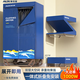 奧克斯（AUX）干衣機家用免安裝烘干機商用折疊烘干嬰兒衣服風(fēng)干機大功率大衣柜 簡(jiǎn)易免安裝【1000瓦升級全折疊】藍色