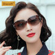 Diasoft太陽(yáng)鏡女2025新款偏光圓臉墨鏡女士高級(jí)感韓版開車防紫外線眼鏡 雙茶色（偏光駕車款）