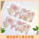 小孩指甲貼穿戴甲女童小學(xué)生兒童美甲貼片9-12歲穿戴甲中長款帶鉆 仙氣蝴蝶玫瑰花=中長 24片