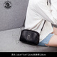 ANDSEEYOU潮牌 單肩包 精品女士真皮媽媽包迷你小包包女包時尚百搭洋氣斜跨包手機(jī)包生日禮物禮盒 黑色