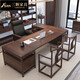 三顆家具 新中式實(shí)木老板桌辦公桌椅組合現(xiàn)代大班臺(tái)辦公室全套家具總裁桌 2米辦公桌
