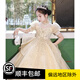 小咔衣濃女童主持人演出服花童婚紗小女孩生日兒童鋼琴演奏公主裙高端夏季 香檳色T3904長款 130