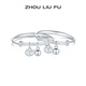 周六福（ZLF）S990活口手鐲成對嬰兒寶寶小福鎖實(shí)心銀飾鐲子新生兒禮物 約16g 寶寶手鐲