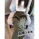 牧獅德小個(gè)子工裝褲女2023新款秋季高腰直筒顯瘦休閑美式復(fù)古牛仔闊腿褲 2637-9 軍綠色【小個(gè)子】 S