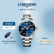 浪琴（LONGINES）彭于晏推薦 瑞士手表 康卡斯?jié)撍盗?機(jī)械鋼帶男表L37824966