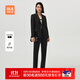 海瀾之家（HLA）西服套裝款春秋職業(yè)商務(wù)西裝套裝女 黑色Y6（西服+西褲） L 165/88A 建議115-130斤