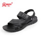 強人加大碼涼鞋男夏季戶(hù)外沙灘鞋舒適軟底休閑鞋拖鞋 黑色 46