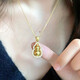 瑞諾999足金黃金葫蘆吊墜女時(shí)尚鎖骨鏈項(xiàng)鏈生日生日禮物送女友 禮品盒不含葫蘆吊墜