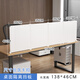 冠騰辦公桌面擋板工位分隔板遮光遮陽(yáng)l型屏風(fēng)書(shū)桌邊緣防掉落考試隔斷 乳白138*46 送無(wú)痕膠 可旋轉安裝