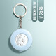 西語(yǔ)（XIYU） 加長(cháng)2米皮卷尺卡通迷你皮尺便攜自動(dòng)伸縮鑰匙扣尺子測量三圍身高隨身尺量衣服軟尺可定制 女孩款藍色卷尺【1個(gè)裝】