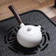陶立方 白瓷木柄側(cè)把茶壺中國(guó)白玉瓷茶壺陶瓷泡茶壺側(cè)把泡茶器家用茶具玉瓷側(cè)把壺功夫茶具配件 玉瓷西施側(cè)把壺