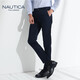 諾帝卡（NAUTICA）西褲男 Nautica?Tailored商務(wù)簡(jiǎn)約正裝直筒褲長(cháng)褲男士西褲 NXKS010172 藏青 35