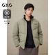 GXG男裝棉服夾克外套2024年冬季新品 灰綠 170/M