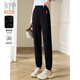 初申秋冬加絨休閑褲女松緊腰百搭顯瘦保暖束腳衛褲運動(dòng)褲S44X003