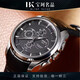 【二手99新】天梭(TISSOT)庫圖系列 自動機械精鋼男士手表三眼計時日歷   防水手表 T035.627.16.051.00黑皮機械43 95新單表