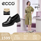 爱步（ECCO）爱步(ECCO)单鞋女乐福鞋厚底一脚蹬 摩登系列49001301001 黑色37
