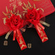 TaTanice 父親母親胸花結(jié)婚胸花新郎新娘胸花婚禮仿真玫瑰父親母親1對裝