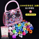 兒童寶石玩具小鉆石女孩七彩色亞克力塑料仿水晶夜光女童公主寶箱 2.5cm鉆石30顆+小提包+1寶石貼