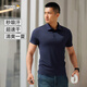 龍牙【滿2件-100】隱夏COOLMAX短袖POLO衫夏外穿通勤商務休閑翻領(lǐng)百搭 暗夜藍 3XL (185/112B 200-220斤)