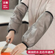 沃尊加長(zhǎng)款防水袖套男女家用冬季袖頭手袖廚房防油工作防臟成人護(hù)袖套 黑色大號(hào)17*35cm-TPU透明袖套 1雙