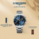 浪琴（LONGINES）瑞士手表 先行者系列飛返計時(shí)腕表 機械鋼帶男表  L38214936