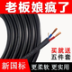 工程電線電纜線國(guó)標(biāo)戶外電纜2芯2.5平方20米大功率防水防凍防曬線 國(guó)標(biāo)2芯2.5平方100米 送5件套